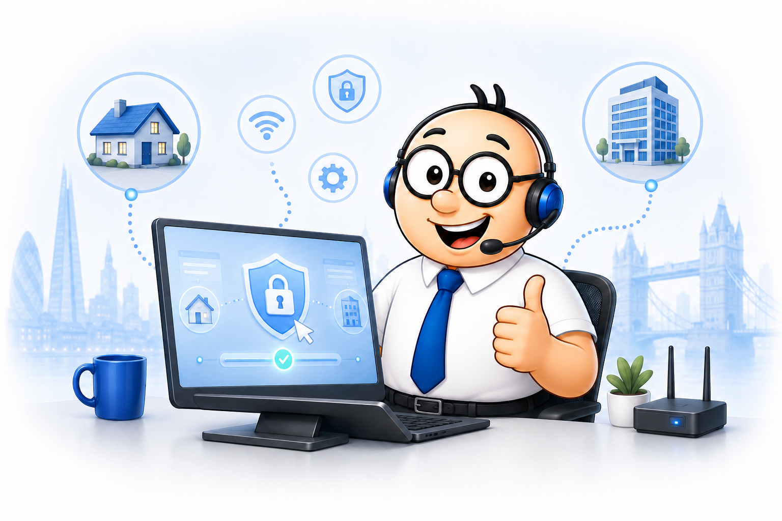 MyNerd engineer providing secure remote IT support to homes and businesses